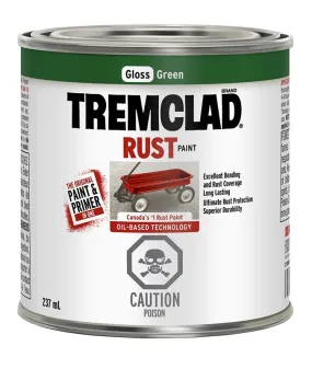 237mL Tremclad Rust Paint, Gloss Green