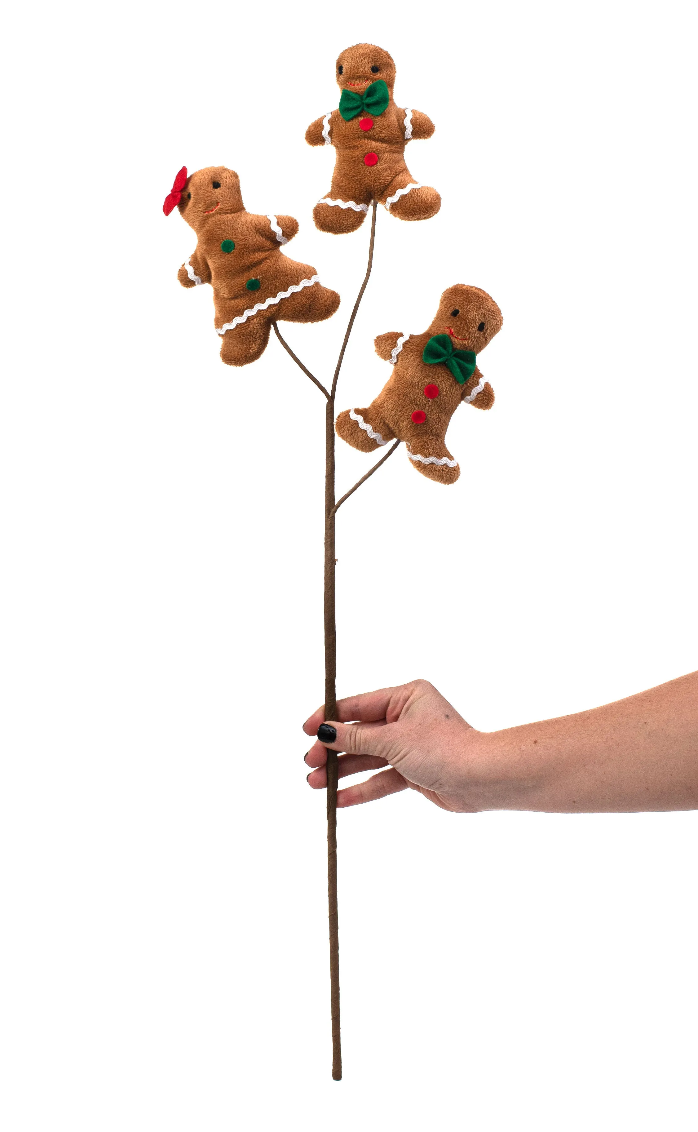 26" Plush Gingerbread Spray