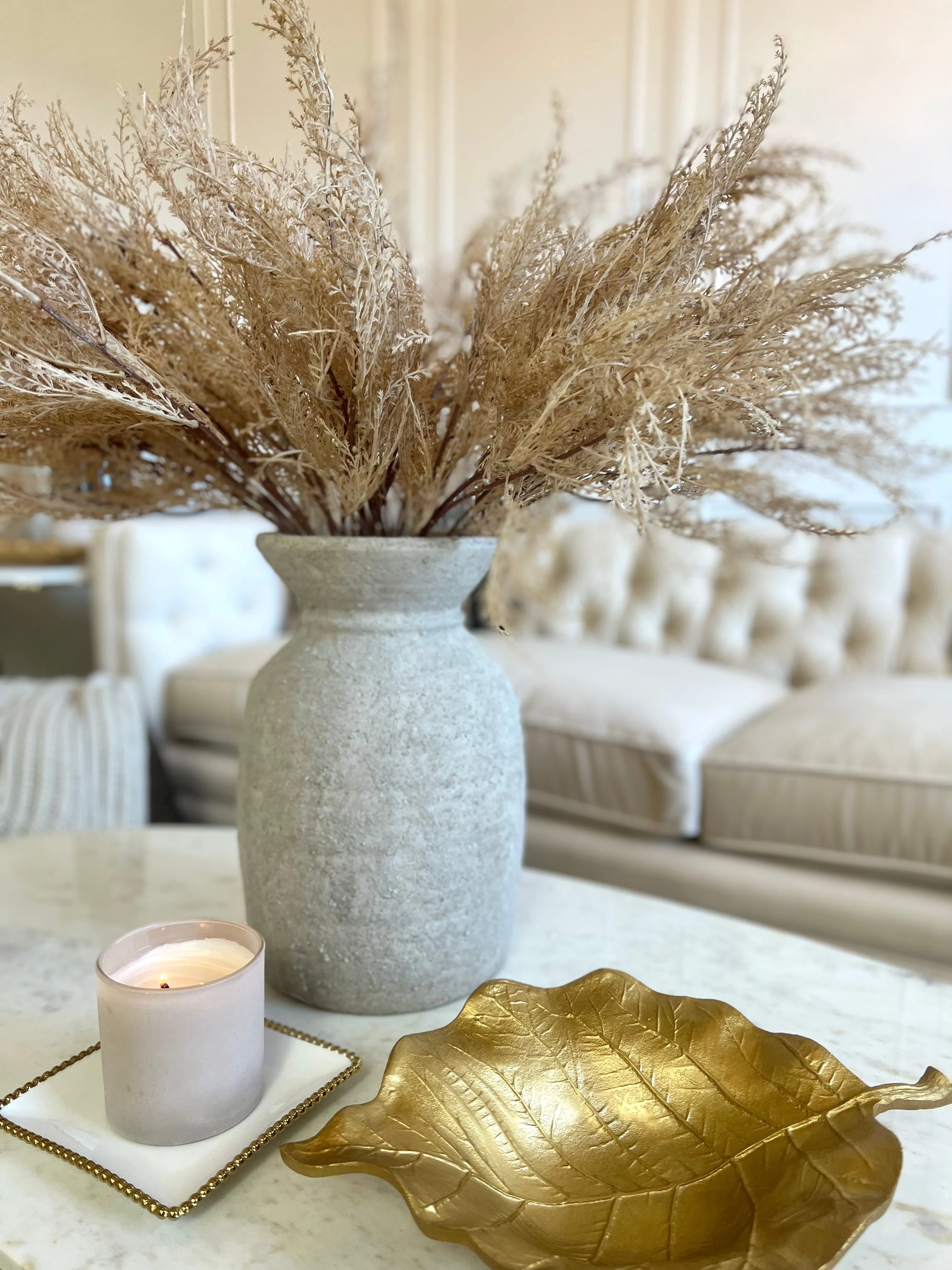 29” Beige Toffee Pampas Grass Bundle