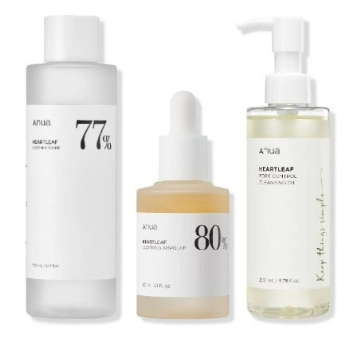 ANUA Heartleaf Series 4 Toner Soothing Ampoule   Cleansing Oil