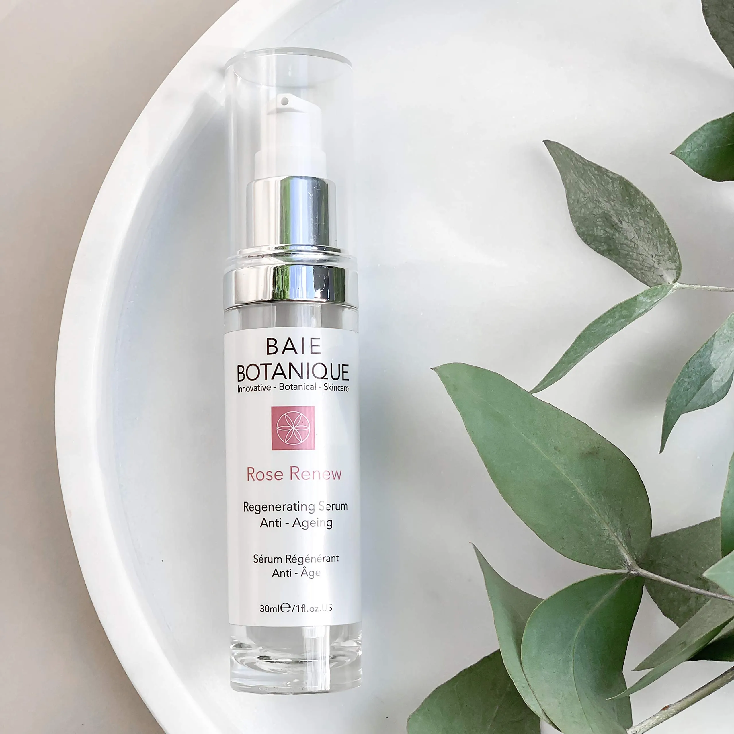 Award Winning Anti-Aging Rose Hyaluronic Acid Face Serum - 2 in 1 Serum & Toner - Plumps, Hydrates & Smooths - Rosewater, Rose Absolute, Rosehip Seed Oil, Glycolic Acid - 98% Natural, 80% Organic. (30ml) 30ml