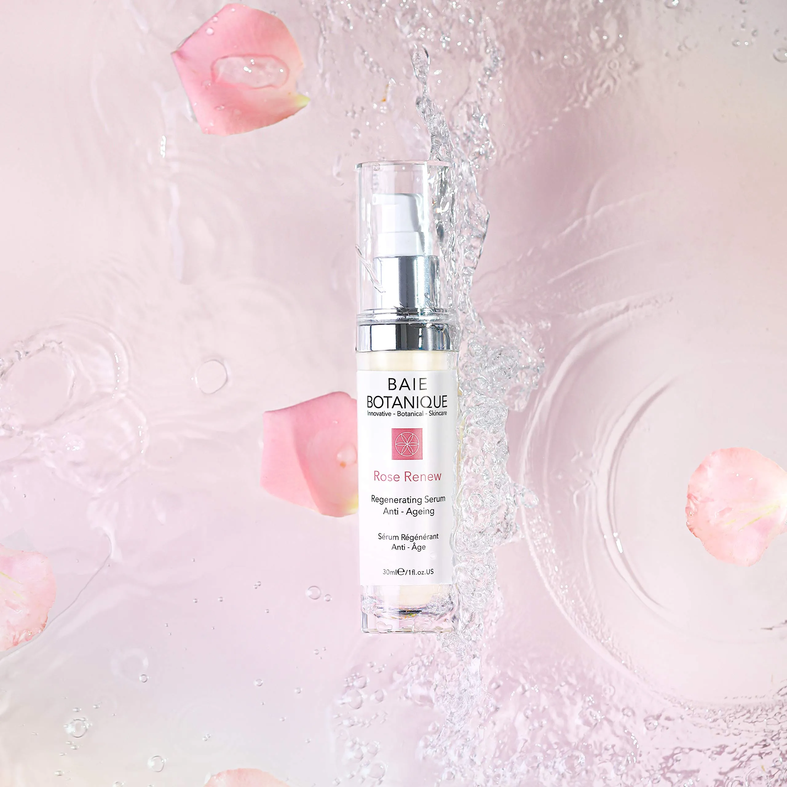 Award Winning Anti-Aging Rose Hyaluronic Acid Face Serum - 2 in 1 Serum & Toner - Plumps, Hydrates & Smooths - Rosewater, Rose Absolute, Rosehip Seed Oil, Glycolic Acid - 98% Natural, 80% Organic. (30ml) 30ml