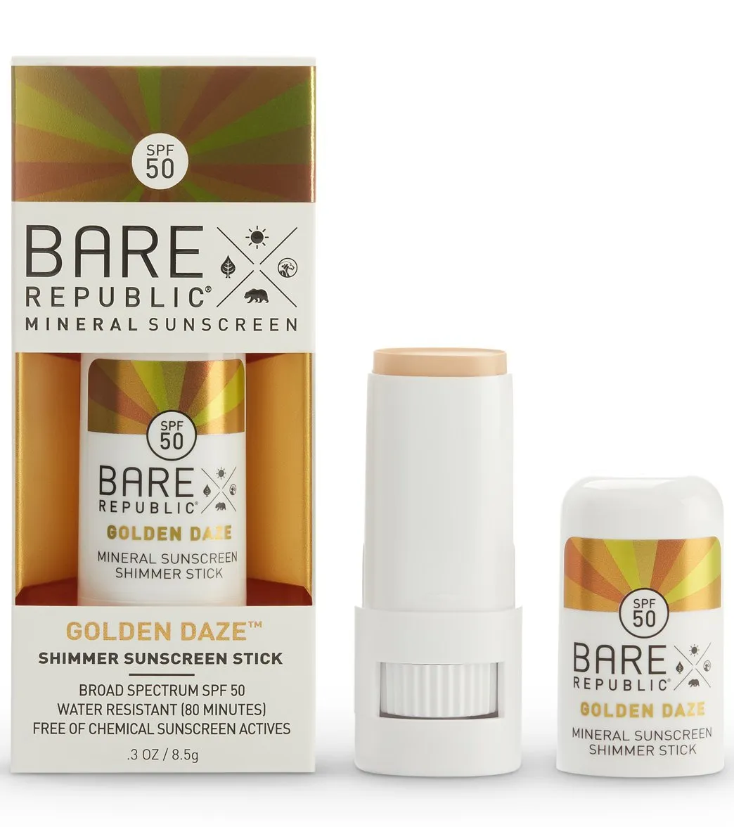 BARE Republic Mineral Metallic Shimmer SPF 50 Suncreen Stick (.30oz)