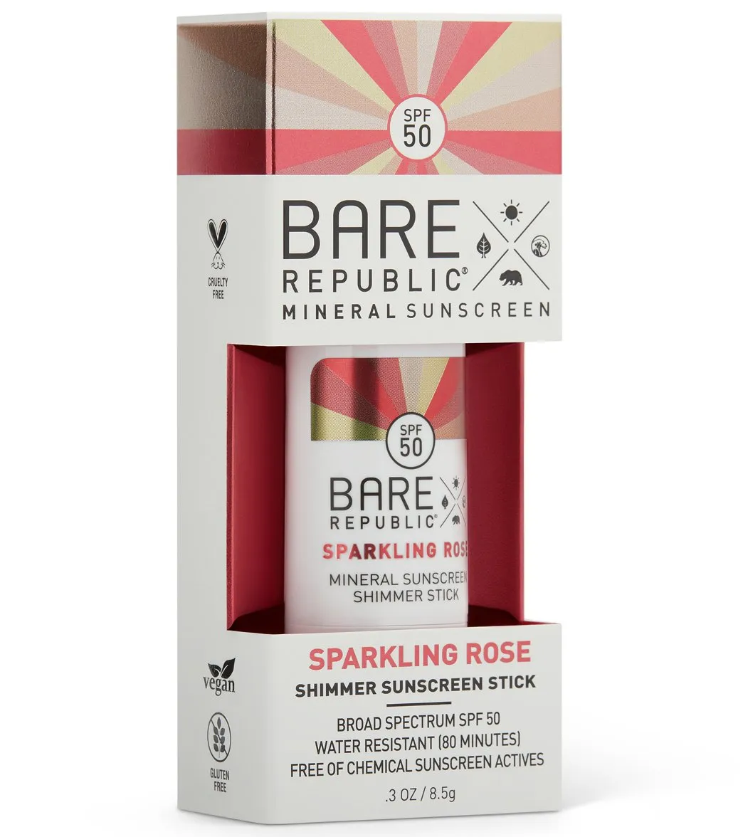 BARE Republic Mineral Metallic Shimmer SPF 50 Suncreen Stick (.30oz)