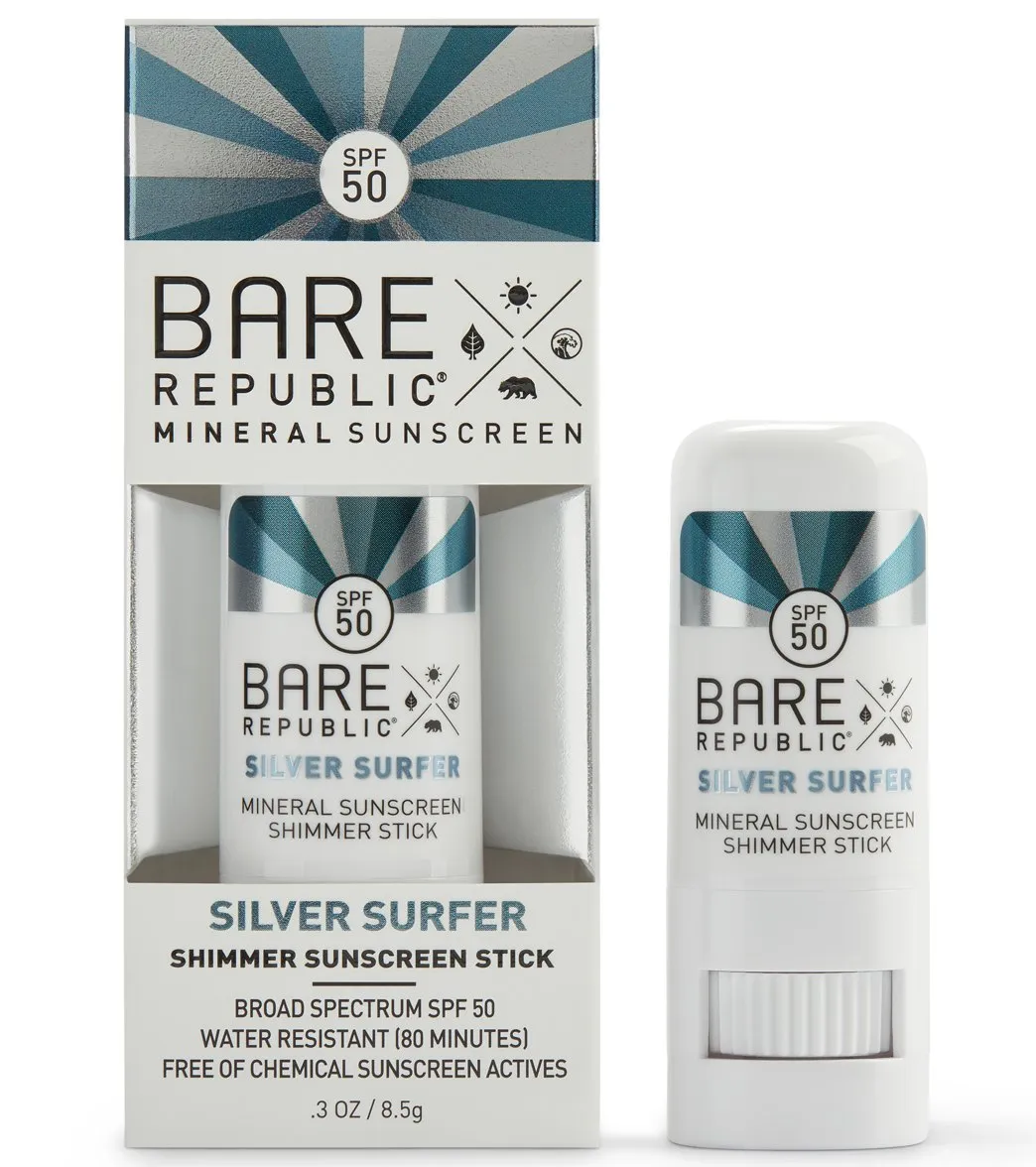 BARE Republic Mineral Metallic Shimmer SPF 50 Suncreen Stick (.30oz)