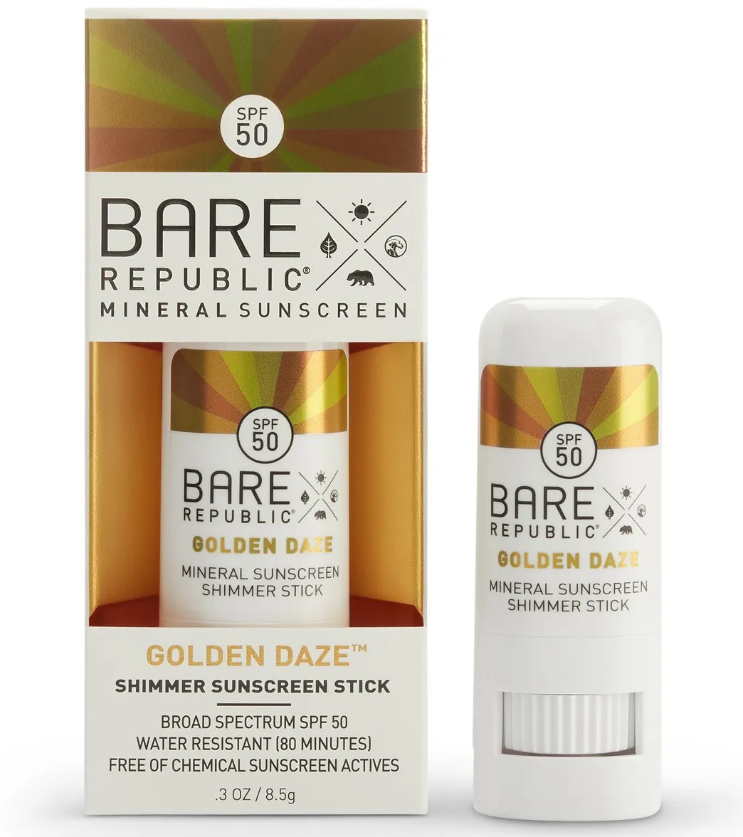 BARE Republic Mineral Metallic Shimmer SPF 50 Suncreen Stick (.30oz)