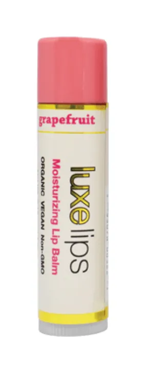 Beeswax Free, Nut Free Lip Balm - Luxe Lips - Grapefruit Scent