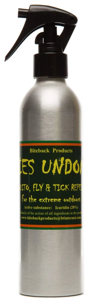 Biteback Products 'Flies Undone'™ Powerful, Safe Mosquito and Insect Repellent with 20% Icaridin, 250ml