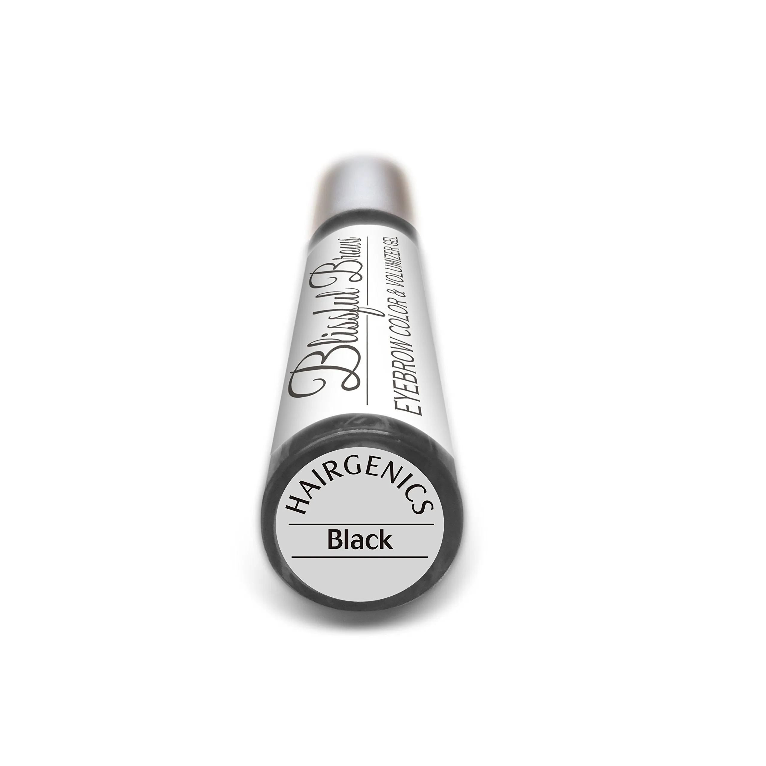 Blissful Brows by Hairgenics – One Step Long Lasting Tinted Eyebrow Gel Infused with Fibers for Thick and Full Brows (Black)