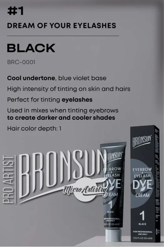 Bronsun Eyelash and Eyebrow CREAM DYE ONLY 15ml