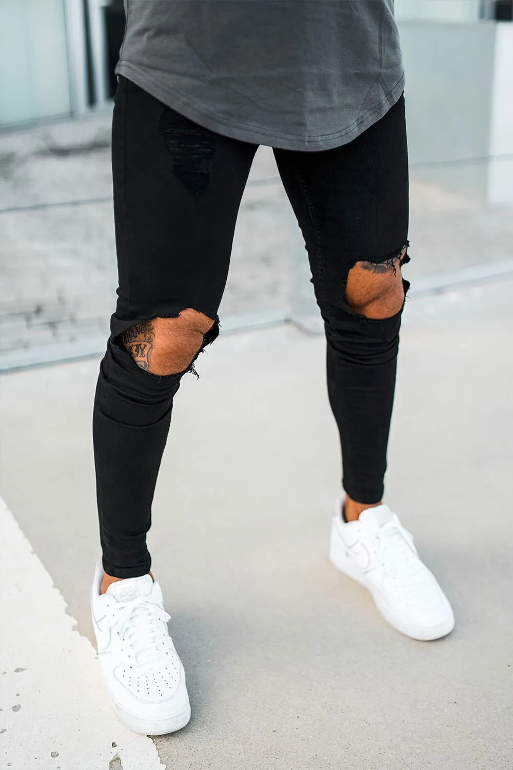 Destroyed Jeans - Black