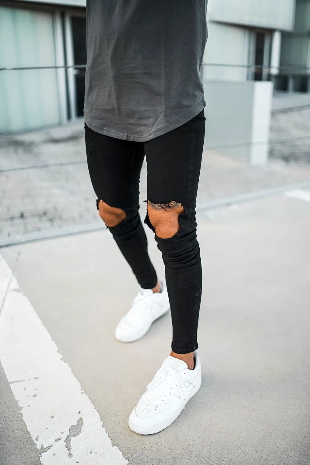 Destroyed Jeans - Black