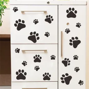 Dog Cat Paw footprints Decals