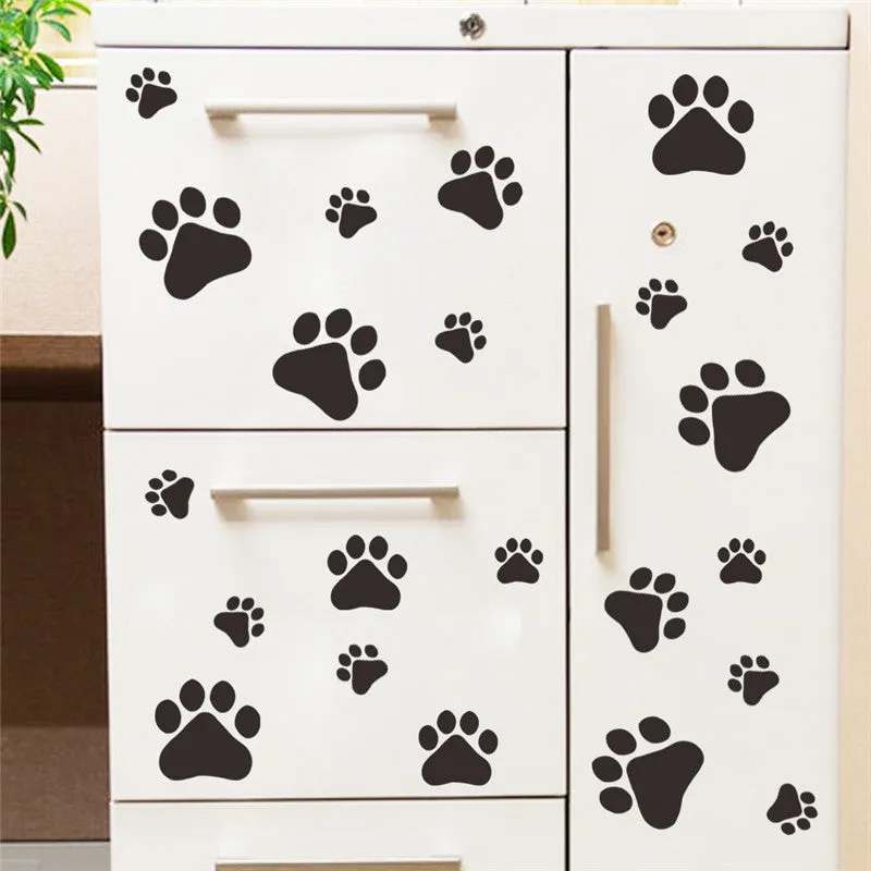 Dog Cat Paw footprints Decals