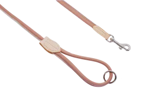 Dogs & Horses Soft Rolled Leather Leads Blush