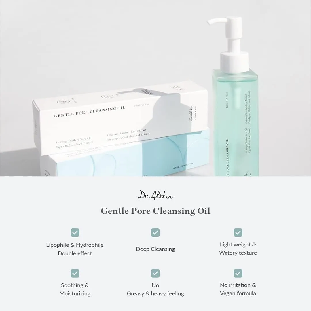 DR. ALTHEA Gentle Pore Vegan Cleansing Oil | Effective Deep Cleansing for All Skin Types