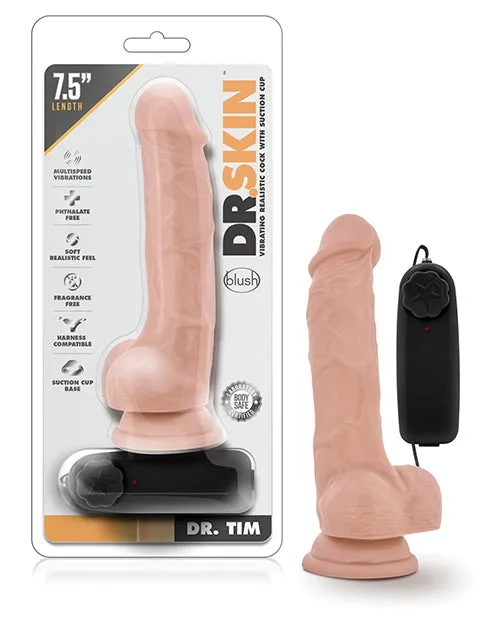 Dr. Skin Vibrating Cock W/ Suction Cup