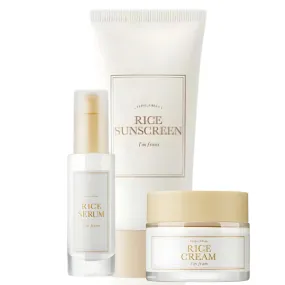 I'M FROM Rice Serum, Cream and Sunscreen Set