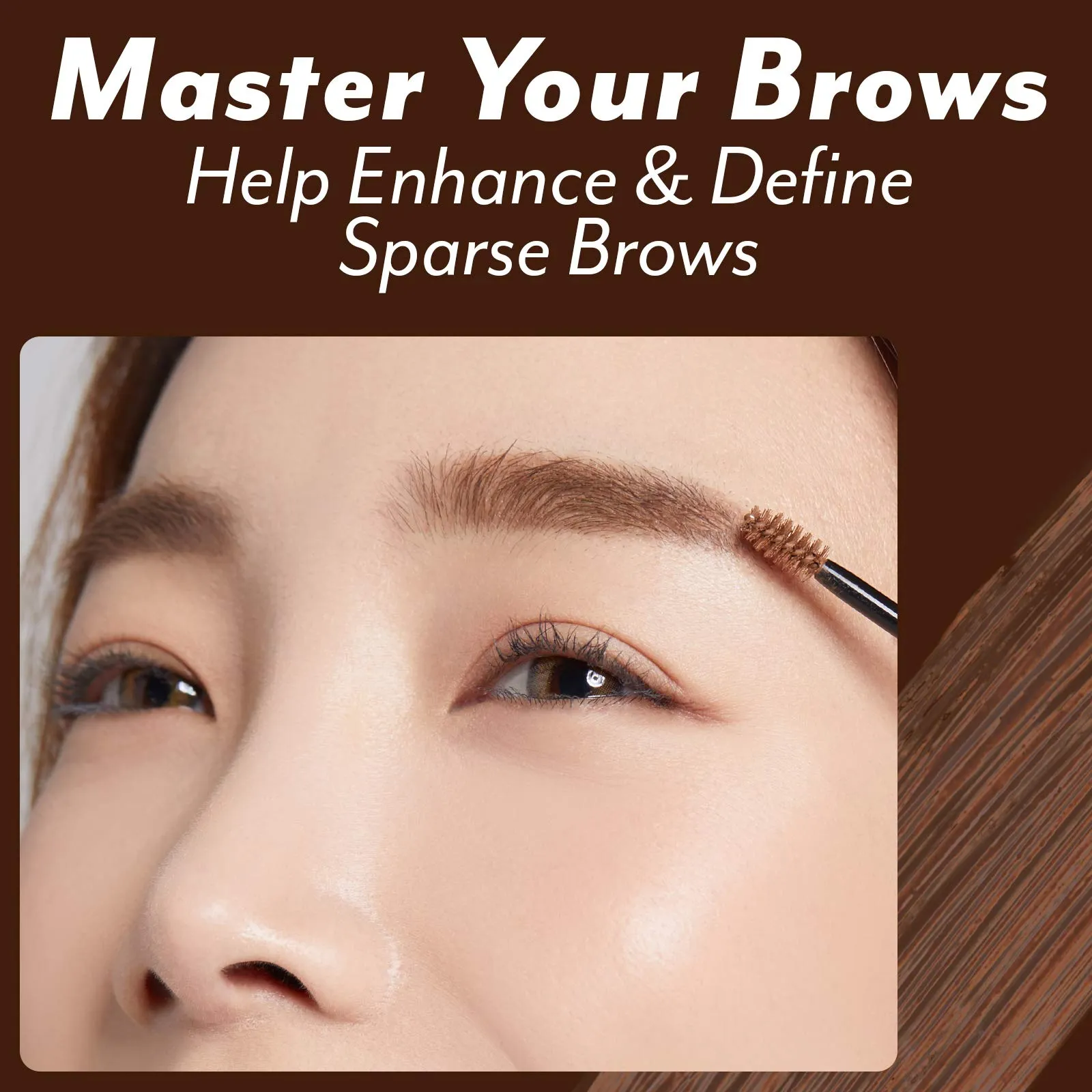 I'M MEME Brow Master-cara | 01 Light Brown | Fixing & Setting Eyebrow Gel for Full Tinted Eyebrows | K-beauty
