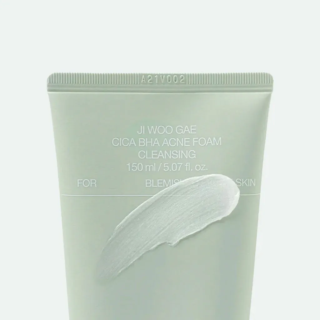 Ji Woo Gae Cica BHA Acne Foam Cleansing