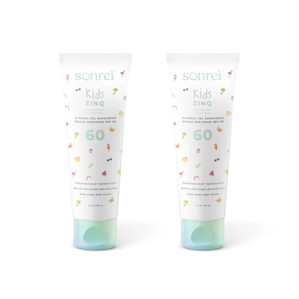 Kids Zinq™ SPF 60 Mineral Gel Sunscreen 2-Pack Bundle