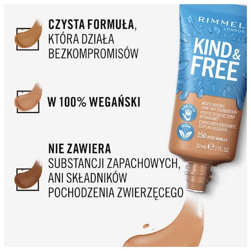 Kind & Free wegański podkład nawilżający 201 Classic Beige 30ml