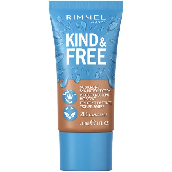 Kind & Free wegański podkład nawilżający 201 Classic Beige 30ml