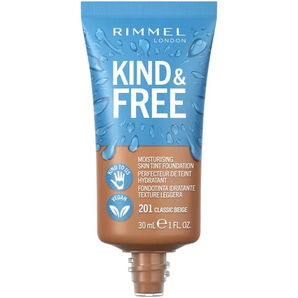 Kind & Free wegański podkład nawilżający 201 Classic Beige 30ml