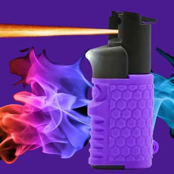 Light 'Em Up Pepper Spray and Flashlight Combo Keyring