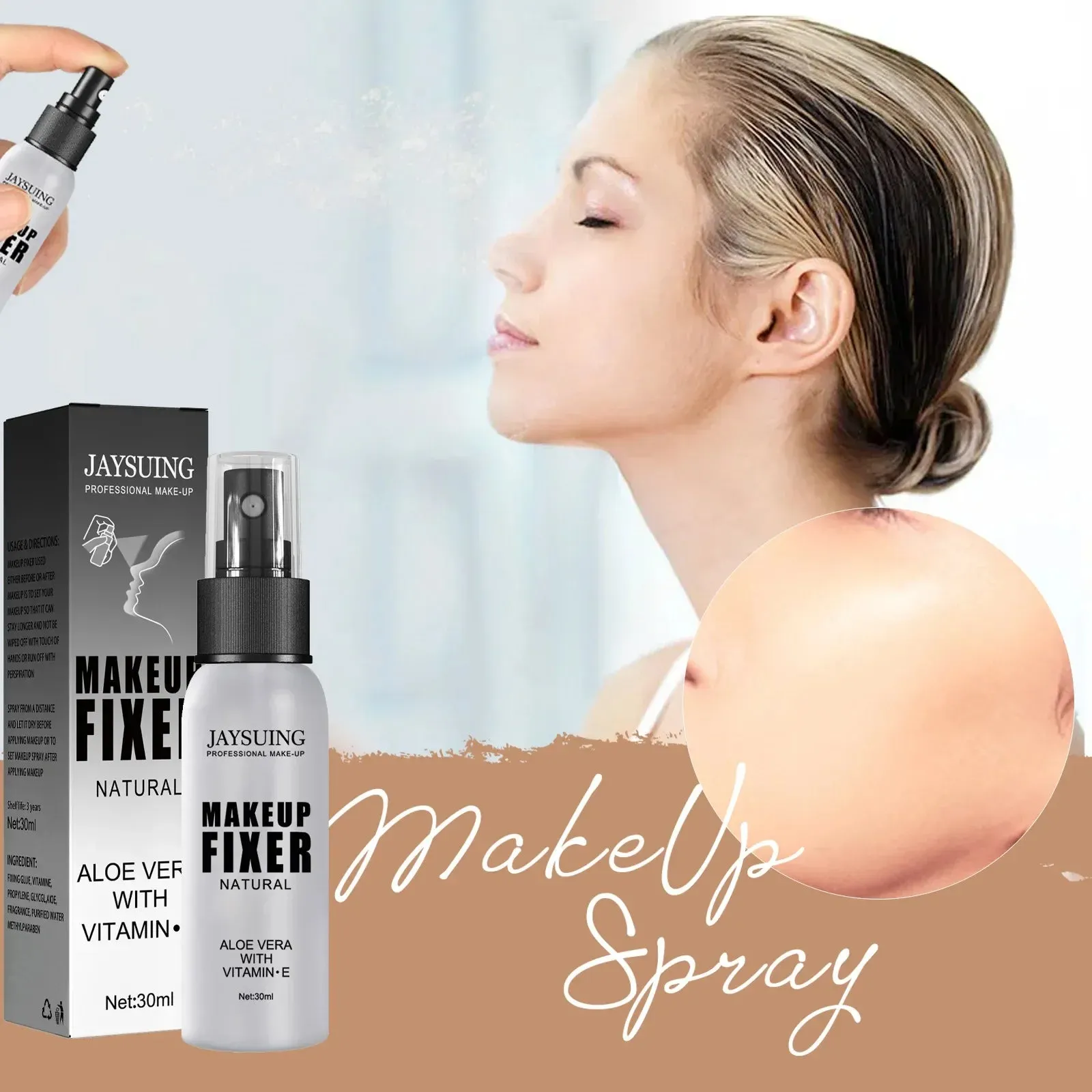 Makeup Setting Spray Moisturizing Lotion Hydrate Oil Control Long-Lasting Make up Natural Matte Refreshing Quick Fixer Cosmetics