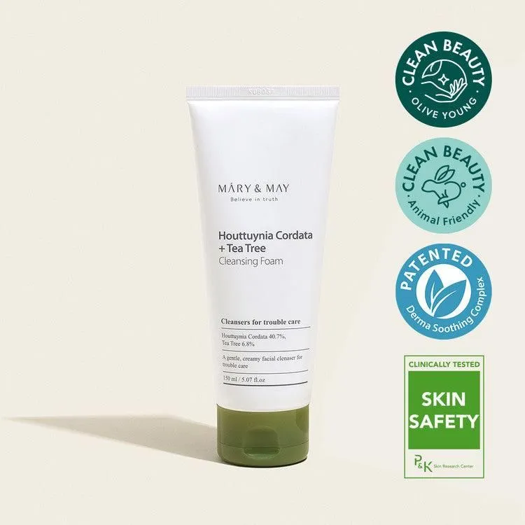 Mary&May Houttuynia Cordata   Tea Tree Cleansing Foam 150ml
