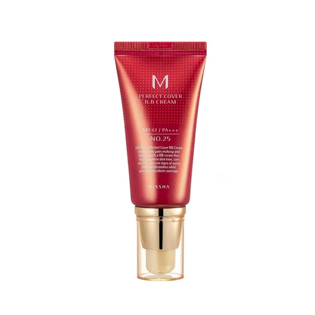 Missha. M Perfect Cover BB Cream SPF42 PA    [#25 Warm Beige]
