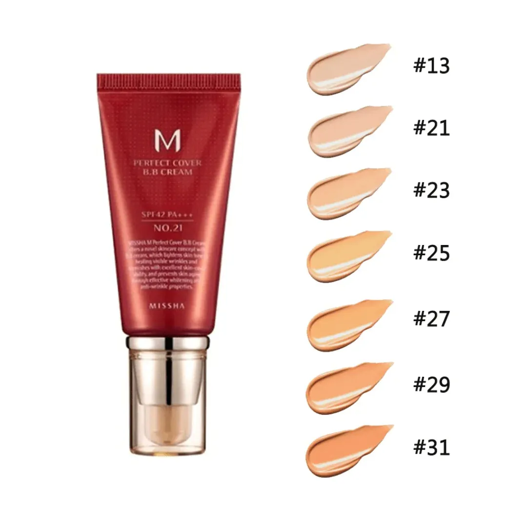 Missha. M Perfect Cover BB Cream SPF42 PA    [#29 Caramel Beige]