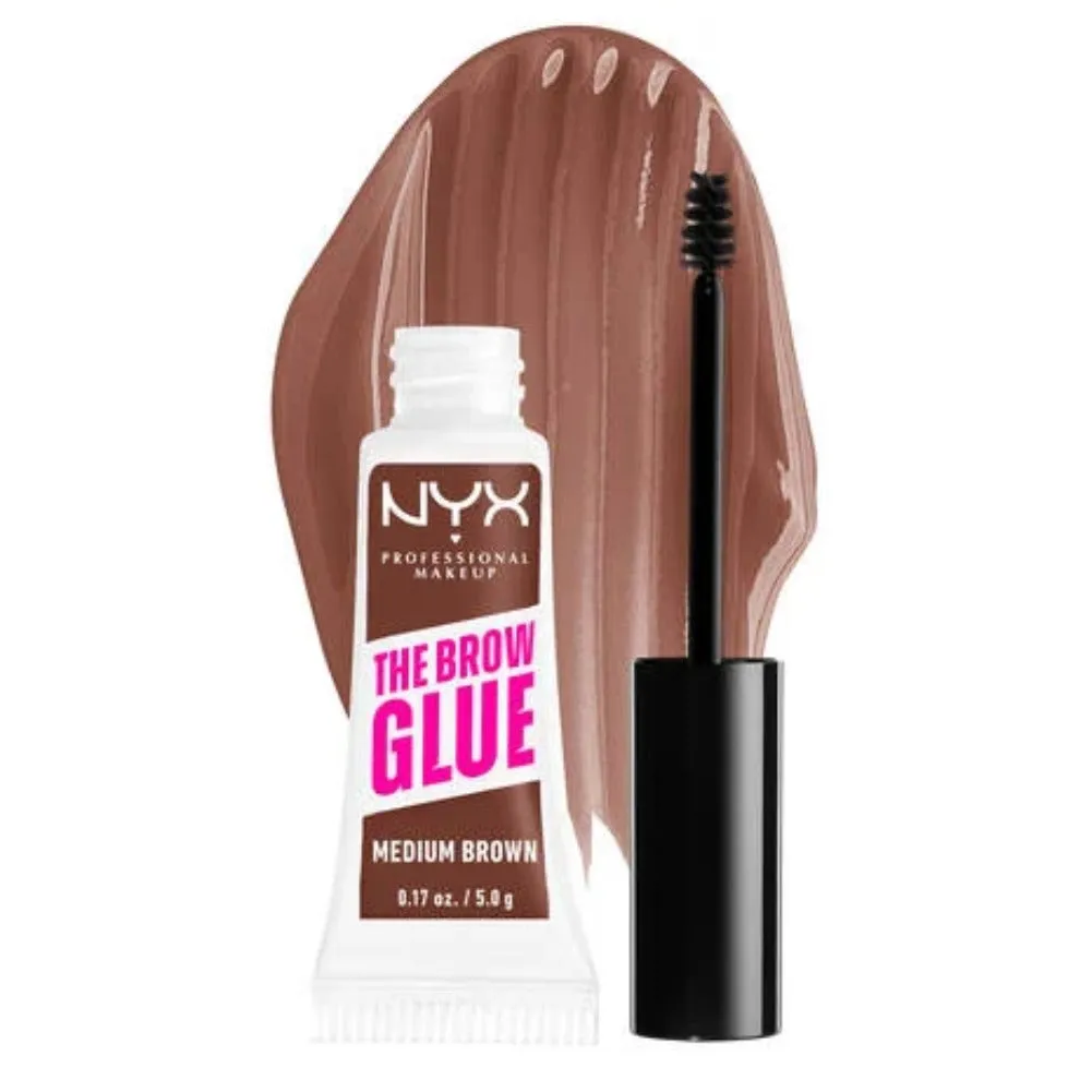 NYX PROFESSIONAL MAKEUP The Brow Glue, Extreme Hold Tinted Eyebrow Gel