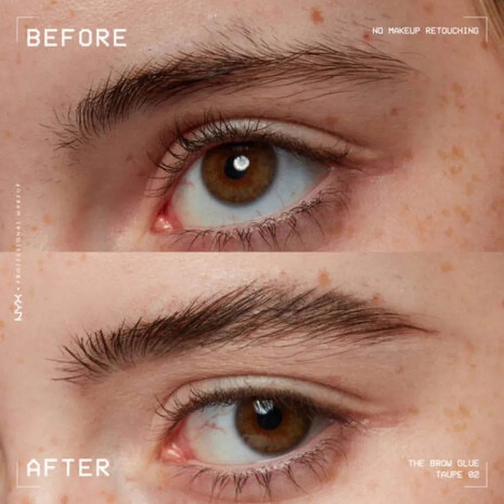 NYX PROFESSIONAL MAKEUP The Brow Glue, Extreme Hold Tinted Eyebrow Gel