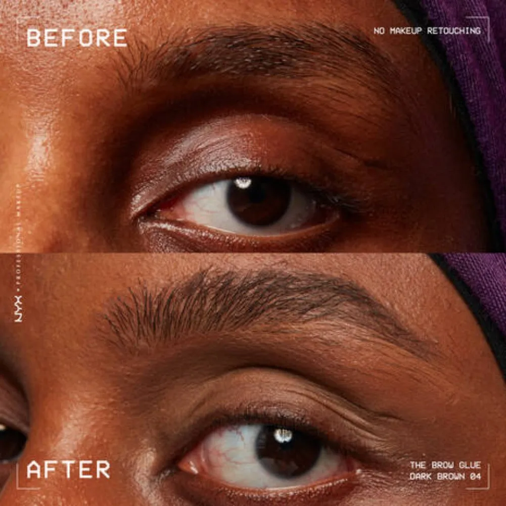 NYX PROFESSIONAL MAKEUP The Brow Glue, Extreme Hold Tinted Eyebrow Gel