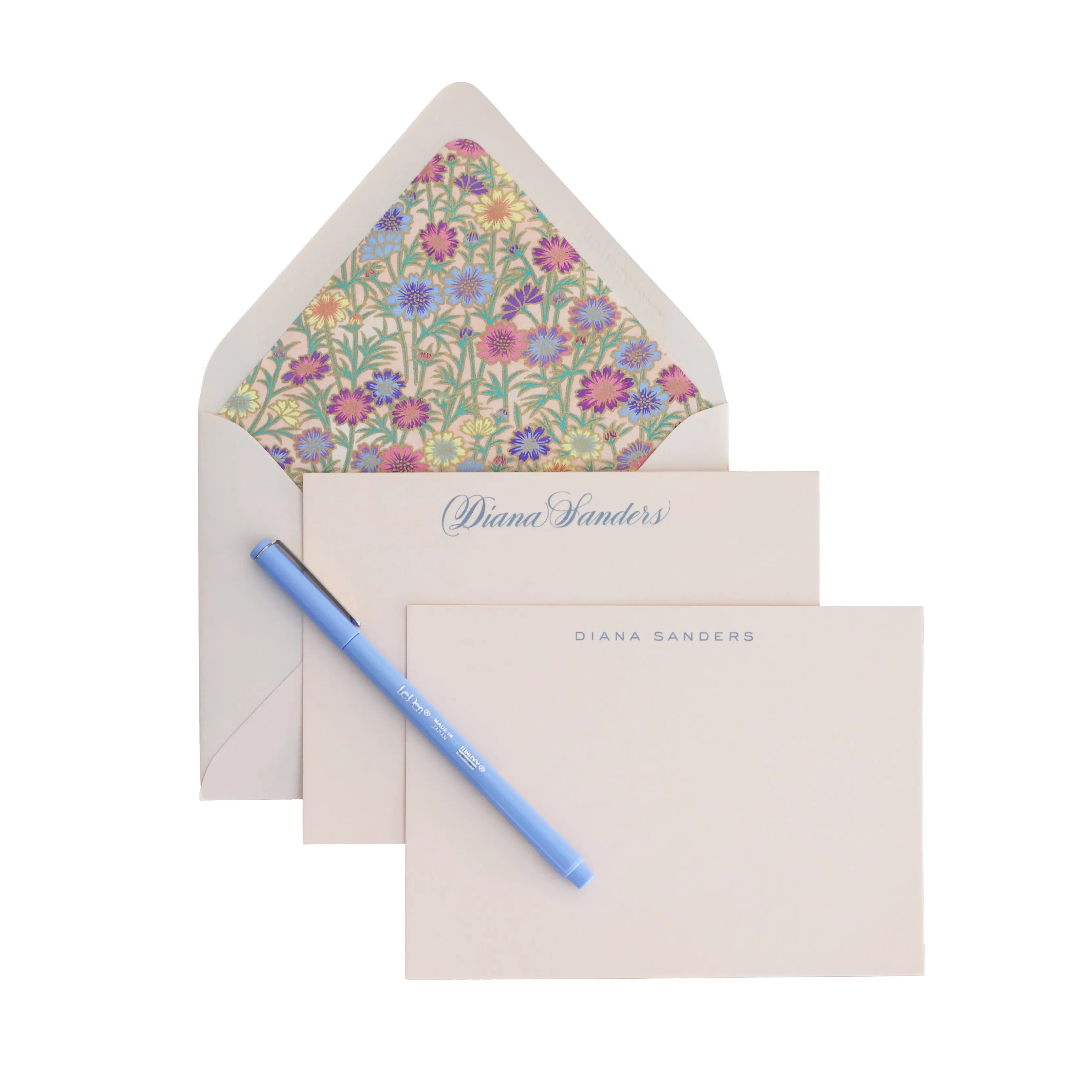 Pastel Zinnia Chiyogami Stationery Set