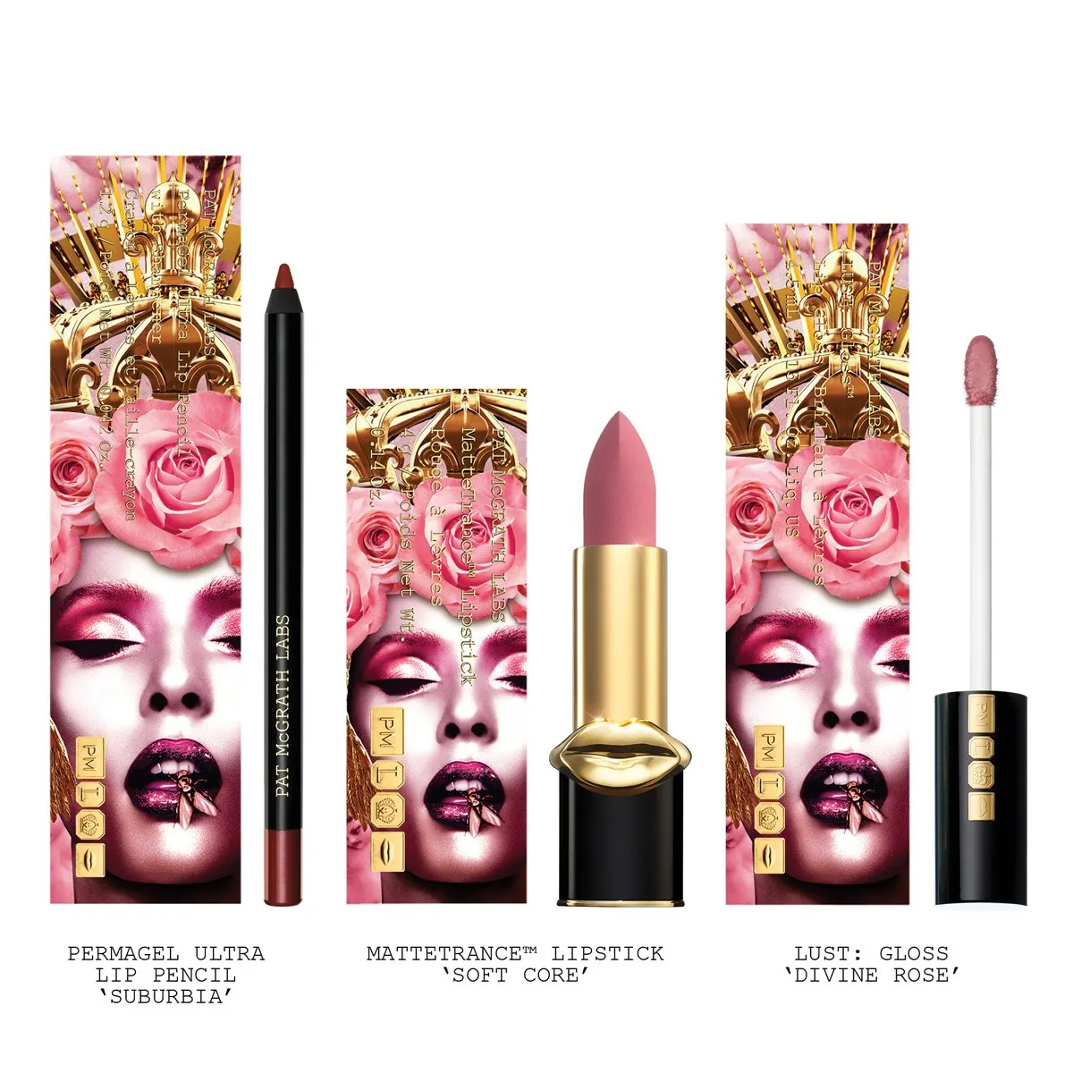 Pat McGrath Divine Rose Lip Trio - Pink