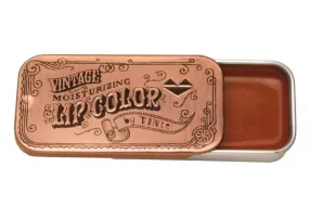 Peach Flavored Lip Gloss Vintage Slider Tin • Peaches & Cream