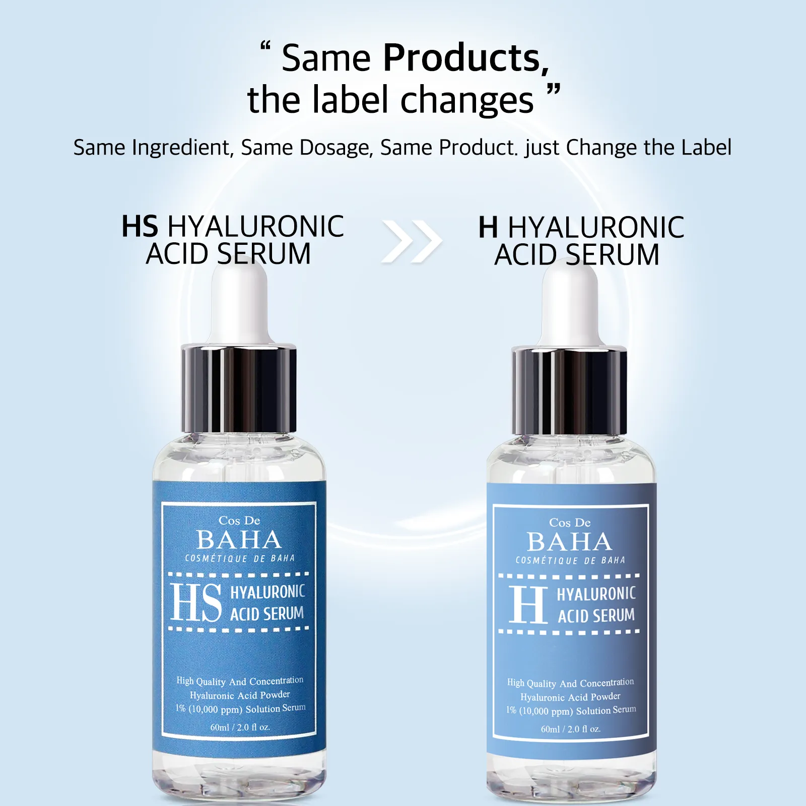 Pure Hyaluronic Acid 1% Powder Serum for Face 10,000ppm - Anti Aging   Fine Line   Intense Hydration   facial moisturizer   Visibly Plumped Skin 1Fl Oz (30ml/60ml)