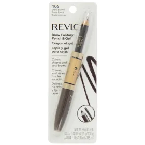 REVLON - Brow Fantasy Pencil & Gel 106 Dark Brown - 0.04 fl. oz. (1.18 ml)