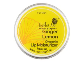 Rustic Art Ginger Lemon Organic Lip Moisturizer (9 gm) (pack of 2)
