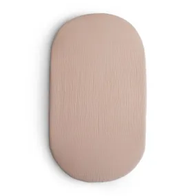 Soft Bassinet Muslin Sheet, Blush